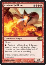 1x Ancient Hellkite - Foil HP, English MTG Magic 2011 (M11)