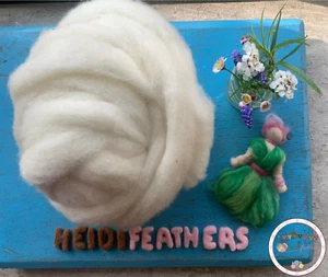 Heidifeathers® Core Wool for Needle Felting, Large 300g Carded Sliver, Armature  - Picture 1 of 13