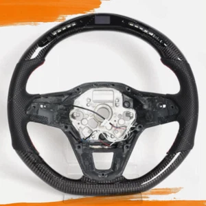 Fit Chevrolet Camaro 2016-2023 Full Black Leather Steering Wheel No Heated - Picture 1 of 8