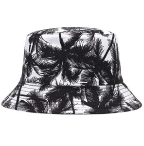 Tropical Print Bucket Hat, Black One Size, Unisex, Beach, Sun, Fishing, USA, NWT - Picture 1 of 5