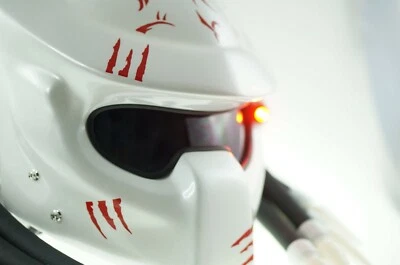 Predator Glossy Pearl Motorcycle Helmet Alien vs Predator Bike Not DOT Approved - Image 1 of 4
