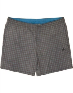 ADIDAS Mens Swimming Shorts XL Grey Check Polyester CE03 - Picture 1 of 3