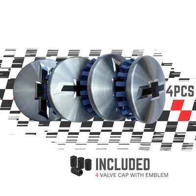 (Set of 4) for Chevrolet 3.25 inches=83mm Wheel Hub Center Cap - Image 1 of 4