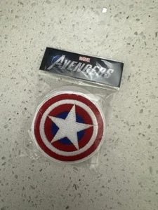 Official Marvel Comics Avengers CAPTAIN AMERICA SHIELD Iron on Patch 3.5", NEW - Picture 1 of 1