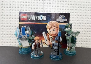 Lego Dimensions Jurassic World Team Pack 71205 Owen ACU Velociraptor Gyrosphere - Imagen 1 de 10
