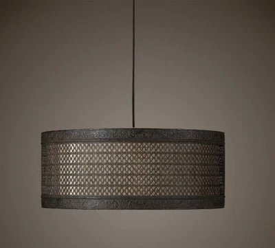Uttermost 3-Light Semi-Matte Black Hanging Shade - New Orleans Collection 21891 - Image 1 of 4