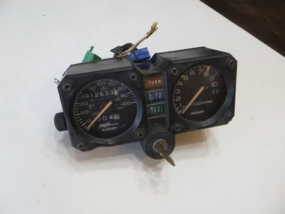 Suzuki dr350s 1996 velocímetro tacómetro cuadro de calibre con llave Foto 1 de 4