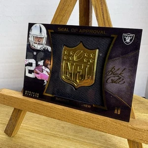 2014 Black Gold MAURICE JONES - DREW Seal Of Approval NFL SHIELD 073/149 RAIDERS - Bild 1 von 3