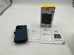 M Mybat Pro Maverick  6.7 Case Belt Clip Holster  iPhone 16 Pro Max Blue 1270V - Picture 1 of 14
