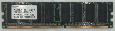 Samsung M368L3223FTN-CB3 256MB DDR Desktop RAM Memory - Image 1 of 2