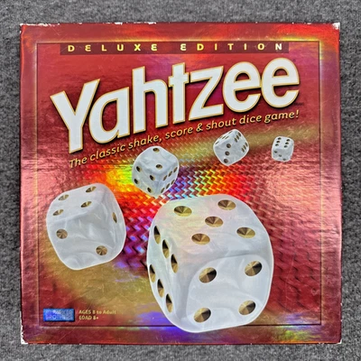 2004 Yahtzee Deluxe Edition Board Game, Glittering Dice, No Score Pad, Very Rare - Image 1 of 4