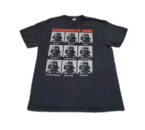 Vtg. Expressions Of Vader Black Darth Vader Star Wars T-Shirt Size Large (42-44) - Picture 1 of 7