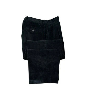 Pantalón Ermengildo Zegna Negro Pana Plisado Talla 34x31 Foto 1 de 4