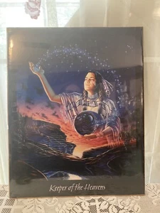 David Penfound Poster Vtg 1996 “Keeper Of The Heaven” Native American Woman - Bild 1 von 4