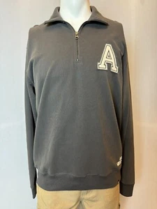 Army West Point Sweatshirt Mens Gray 1/4 Zip Pullover '47 Brand Striker - Picture 1 of 12
