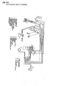 IMPIANTO ELETTRICO MOTO MV AGUSTA AGUSTA 250/350 B. TURISMO - CAB 232 - Zdjęcie 1 z 2