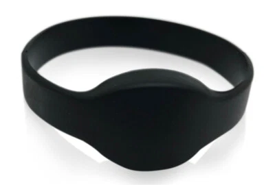 50 RFID Proximity Wristbands 26 Bit Wiegand H10301 Prox Keyless 125 kHz--Black - Image 1 of 3