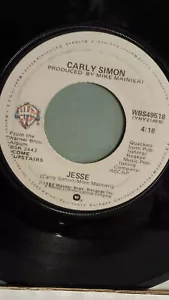 CARLEY SIMON 45 RPM - "Jesse" & "Stardust" VG+ condition - Imagen 1 de 2