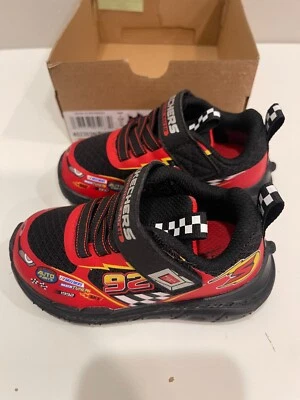 NEW Skechers Skech Tracks Disney Lightning Mcqueen TODDLER US SZ 6 - Image 1 of 3