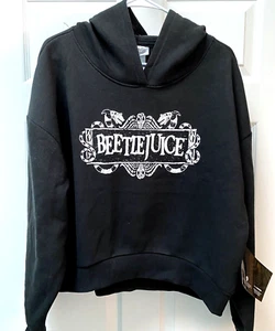 Beetlejuice Sweatshirt With Hood Girls Large - Picture 1 of 7