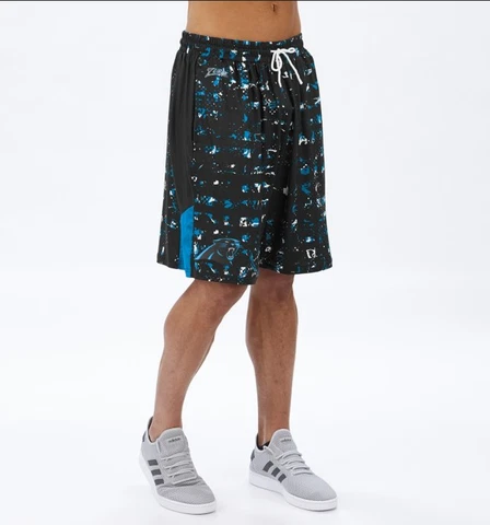 Zubaz NFL Men's Carolina Panthers Color Grid Shorts Cover