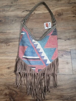 BOLSO HOBO NOCONA BELT CO BLAZIN' ROXX 'JENNI' OCULTAR LLEVAR SW con cartera con flecos Foto 1 de 4