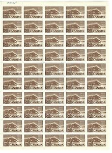 CANADA - MINT SHEET OF 50 STAMPS - VFNH - SCOTT 442 - INTER-PARLIAMENTARY UNION