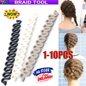 1-10PCS Hair Braiding Tools Fishtail Braid Tool, French Braid Tool for Hair SW - Picture 1 of 27