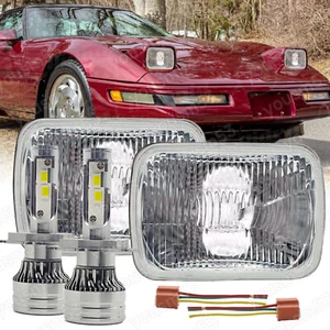 Pair 7x6" 5x7 LED Headlights Reflector Bulbs for GMC Caballero Pickup(1978-1981) - Picture 1 of 18