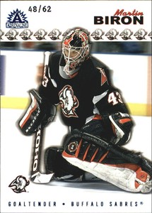2001-02 (SABRES) Pacific Adrenaline Blue #19 Martin Biron /62