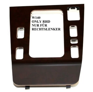 Mercedes Benz W140 C140 Mittelkonsole Schaltbrett WURZELHOLZ HOLZ RHD NEU 1 - Picture 1 of 3