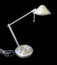 Vintage UFO Space Age Saucer Metal Table Desk Lamp Light Tested 16" Dimming MCM