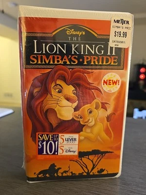 Factory Sealed [THE LION KING II: SIMBA'S PRIDE] VHS Tape w/Retail Stickers - Image 1 of 4