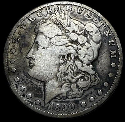 1890-CC Morgan $1 Silver Dollar … Carson City Mint - Image 1 of 2