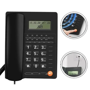 Corded Phone with Stylish Look User Friendly Features and Caller ID Display - Zdjęcie 1 z 13