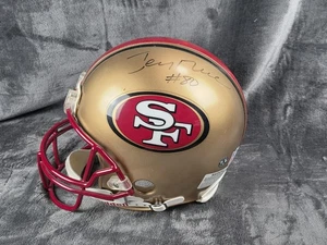 Casco De Colección San Francisco 49ers Tamaño Completo NFL Fútbol Autografiado Jerry Rice - Imagen 1 de 8