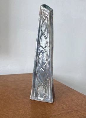 Gorgeous Studio Pottery Tall Vase By Ros McGuirk/ Signed / Blue Glaze - Image 1 of 4