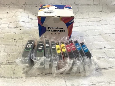 Cartucho de tinta compatible EZ Ink 10pk repuesto Canon 281XXL 280XXL caducidad 28/09/24 Foto 1 de 4