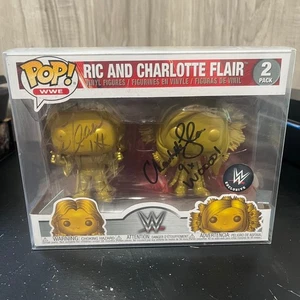 Ric Flair & Charlotte Flair Authentic DUAL Signed Funko PoP W/ JSA COA WWE - Picture 1 of 16