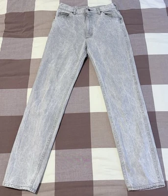 Vintage LEE RIDER Jeans Mens 31x34 (Actual 28x32) Acid Stone Washed USA Made 80s - Image 1 of 4