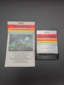 Demon Attack (Atari 2600, 1982) Game Cartridge and Manual - Picture 1 of 6