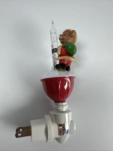 Weihnachten Teddy Santa Nachtlicht 6 Zoll sehr süß! Funktioniert - Bild 1 von 7
