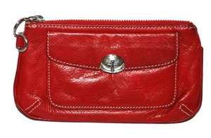 OSGOODE MARLEY Bolso de Mano Bolso sin asas Monedero Libélula Medallón Cuero Rojo 7.75" - Imagen 1 de 21