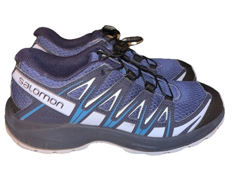 Scarpe da corsa Salomon XA Pro Youth taglia 5 blu nero escursionismo unisex usate in ottime condizioni attive