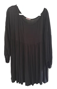 Naked Bird Black Gauze Babydoll Top OS 44 inch bust - Picture 1 of 3