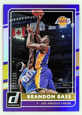 2015-16 Donruss #42 Brandon Bass /199 Holofoil Los Angeles Lakers - Image 1 of 2