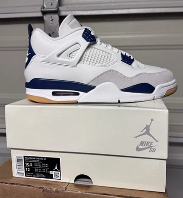 NUEVO DEADSTOCK - Talla 10.5 - Nike SB x Air Jordan 4 Retro SP Azul marino no verde Foto 1 de 4