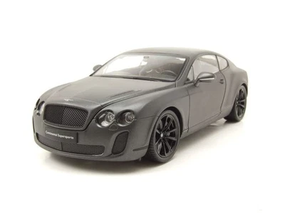 Bentley Continental Supersports 2009 Grigio Metallizzato Modellino 1:18 Welly - Immagine 1 di 4