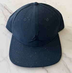 Air Jordan Navy Blue Speckle Print Jumpman SnapBack Hat - Picture 1 of 4