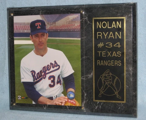 Nolan Ryan 12x15 Photo Plaque Texas Rangers Cover